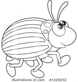 Beetle Clipart #1229242 - Illustration by Alex Bannykh