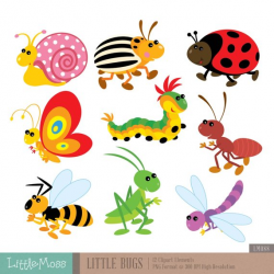 Little Bugs Digital Clipart