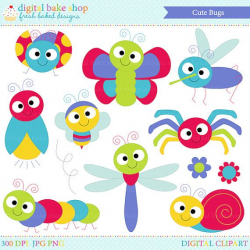 bugs clipart insects clip art ladybug lady bug bee butterfly - Cute ...