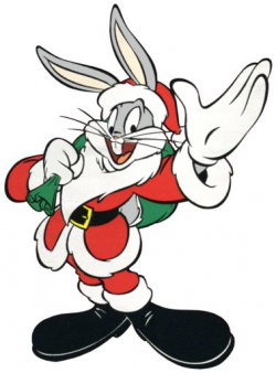 Christmas Bugs Bunny Santa - Christmas Looney Tunes Cartoon Clipart ...