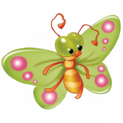 Baby Butterfly Cartoon Clip Art Pictures.All Butterfly Are Om A ...