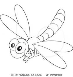 Dragonfly Clipart #1229233 - Illustration by Alex Bannykh