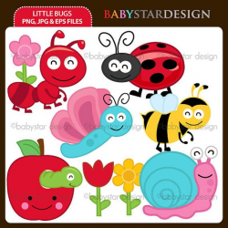 Little Bug Clipart by babystardesign on Etsy, $6.00 | Bugs ...