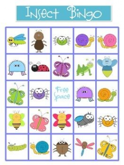 Bug Bingo. For a Bug Drop In I did, I used bug clip art from ...
