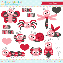 Love Bugs Valentine Clipart Kawaii Bug Clip Art – Art Coo