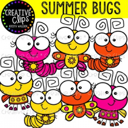 Summer Bugs Clipart {Creative Clips Clipart} by Krista Wallden ...