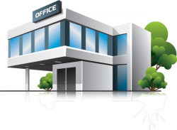 Office clipart business building - Pencil and in color office ...