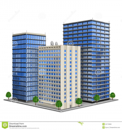 Towers clipart business building - Pencil and in color towers ...