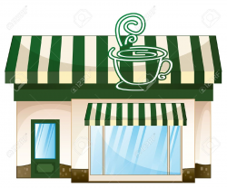 Shop clipart cafe building - Pencil and in color shop clipart cafe ...