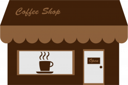 Clipart - Coffee Shop Storefront