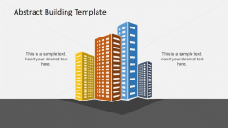 Four Buildings PowerPoint Clipart - SlideModel