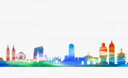 Colored Silhouettes Of Buildings, House, Silhouette Buildings, City ...