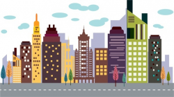 City Building Clipart Colored - ClipartUse