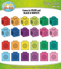Snap Building Cubes Clipart {Zip-A-Dee-Doo-Dah Designs} | Hand drawn ...