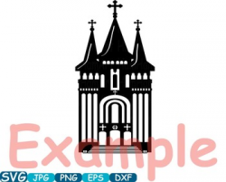 Church Silhouettes sticker buildings clipart religion Jesus ...