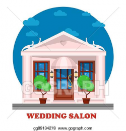 Vector Art - Wedding salon for marriage ceremony building. EPS ...