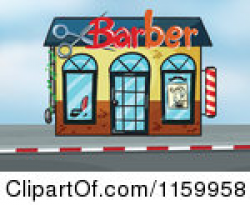 Hair Salon Building Clipart