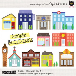 Building Clipart Fire Station Clipart Police Station Clipart