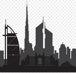 Dubai Skyline Silhouette Clip art - dubai png download - 8000*7581 ...