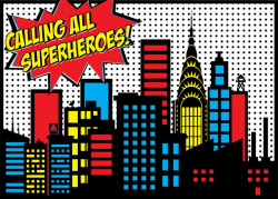 Superhero Buildings Clipart - Clip Art Library
