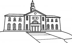 28+ Collection of College Building Clipart Black And White | High ...