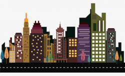 High-rise Building Vector, High Rise, Building, Bustling PNG Image ...