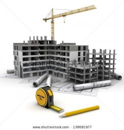 Building Under Construction Clipart - Letters