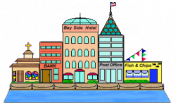Business clipart downtown - Pencil and in color business clipart ...