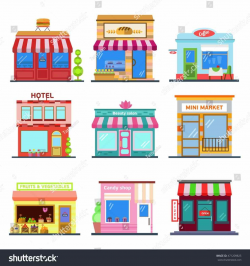 Clipart beauty shop building chinacps pencil and in color clipart ...