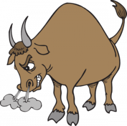 Snorting Bull Clip Art at Clker.com - vector clip art online ...