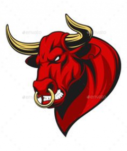 charging bull vector art illustration | Bulls Logos | Pinterest ...