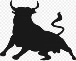 Spanish Fighting Bull Clip art - Bullfighting Silhouette png ...
