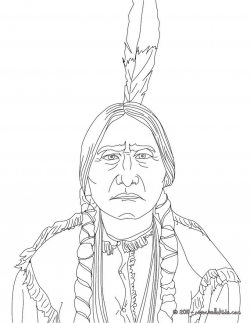 SITTING BULL coloring page | History coloring sheets | Pinterest ...