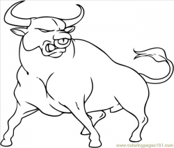 To Draw A Cartoon Bull Coloring Page - Free Bull Coloring Pages ...