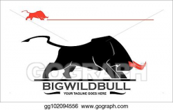 EPS Illustration - Bull, bull fighter, bull icon in black, bull ...