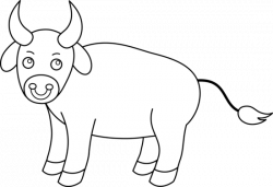 Bulls clipart black and white - Pencil and in color bulls clipart ...