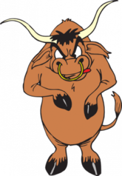Angry Standing Bull Clip Art at Clker.com - vector clip art online ...