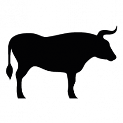 Silhouette Bull at GetDrawings.com | Free for personal use ...