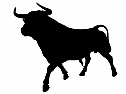 Black Bull Silhouette Clipart Free Stock Photo - Public Domain Pictures