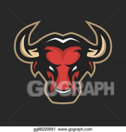 Vector Art - Angry bull, logo, symbol. Clipart Drawing gg86220951 ...