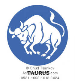 Clipart Image of Zodiac Sign For Taurus the Bull