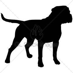 American Bulldog Silhouette at GetDrawings.com | Free for personal ...