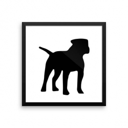 American Bulldog Silhouette Digital Download, Dog Silhouette Vector ...