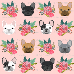 French Bulldog flowers florals frenchies dog girls flowers baby ...