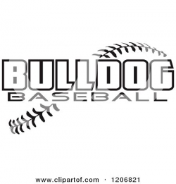 Bulldog Baseball Clipart Photo - Happy Dog Heaven