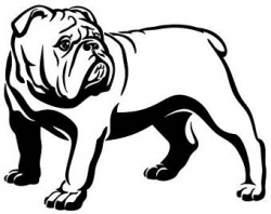 Bull Dog Silhouette at GetDrawings.com | Free for personal use Bull ...