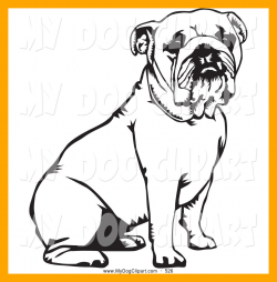 The Best English Bulldog Clipart Black And White Pencil In Color ...