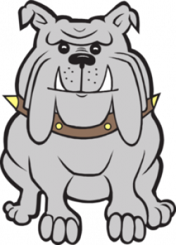 Happy Gray Bulldog Clip Art at Clker.com - vector clip art online ...