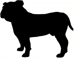 english bulldog silhouette | Craft projects to do!!!! | Pinterest ...