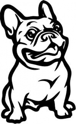 Amazon.com : Peeking French Bulldog Face Sticker : Everything Else